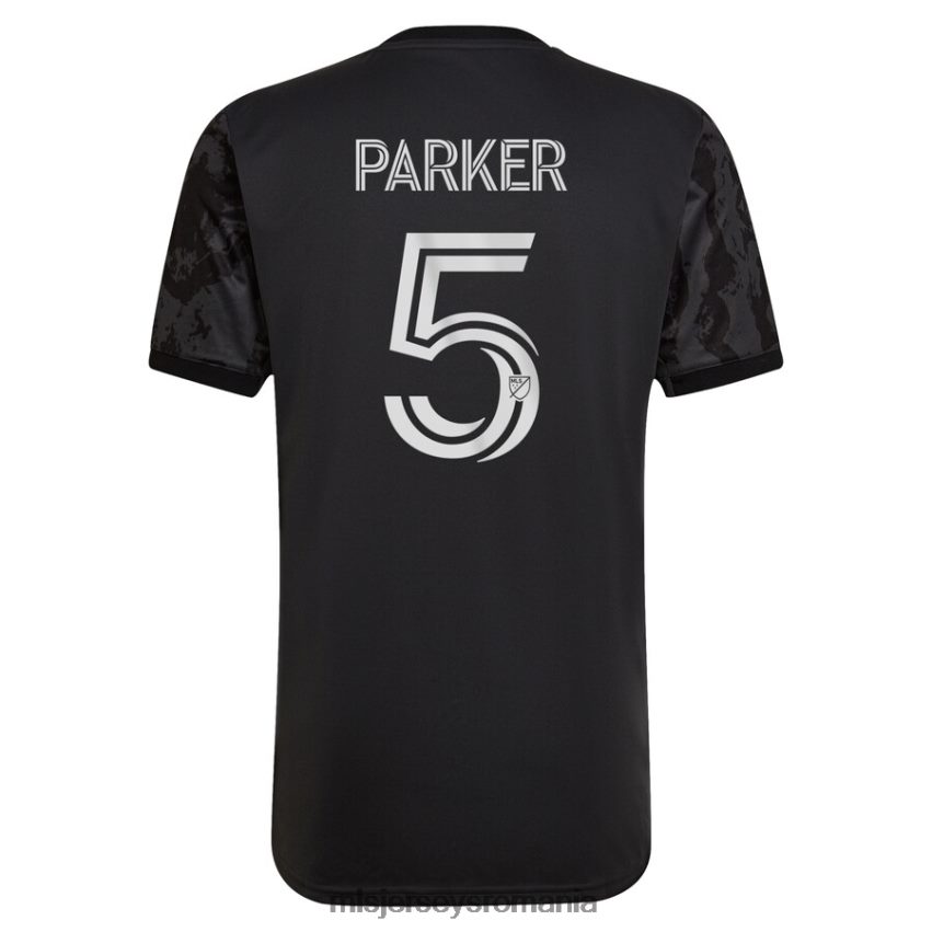 MLS Jerseys tricoubărbați Houston Dynamo Fc Tim Parker adidas negru 2022 the Bayou City Replica tricou de jucător 6R82NH1027