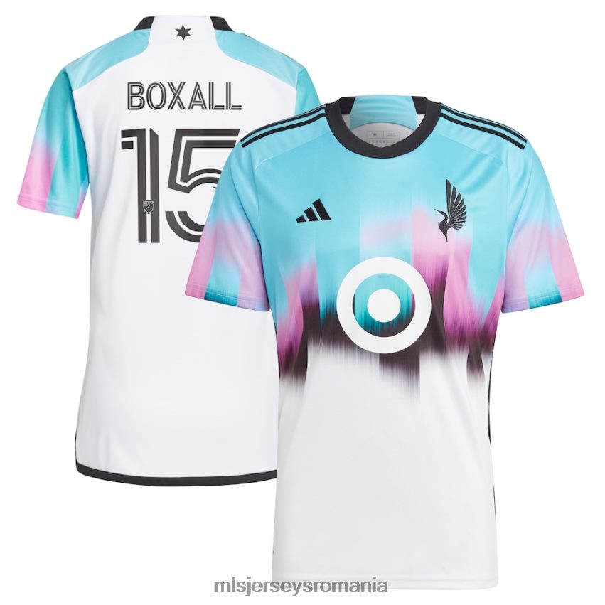 MLS Jerseys tricoubărbați minnesota united fc michael boxall adidas alb 2023 kit luminile nordice replica tricou 6R82NH1057