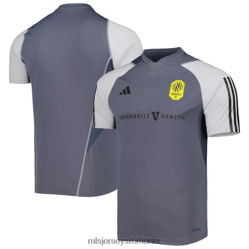 MLS Jerseys tricoubărbați Nashville sc adidas tricou gri 2023 pentru antrenament pe teren 6R82NH279