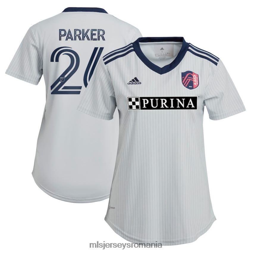 MLS Jerseys tricoufemei Sf. louis city sc tim parker adidas gri 2023 the spirit kit replica tricou 6R82NH1357
