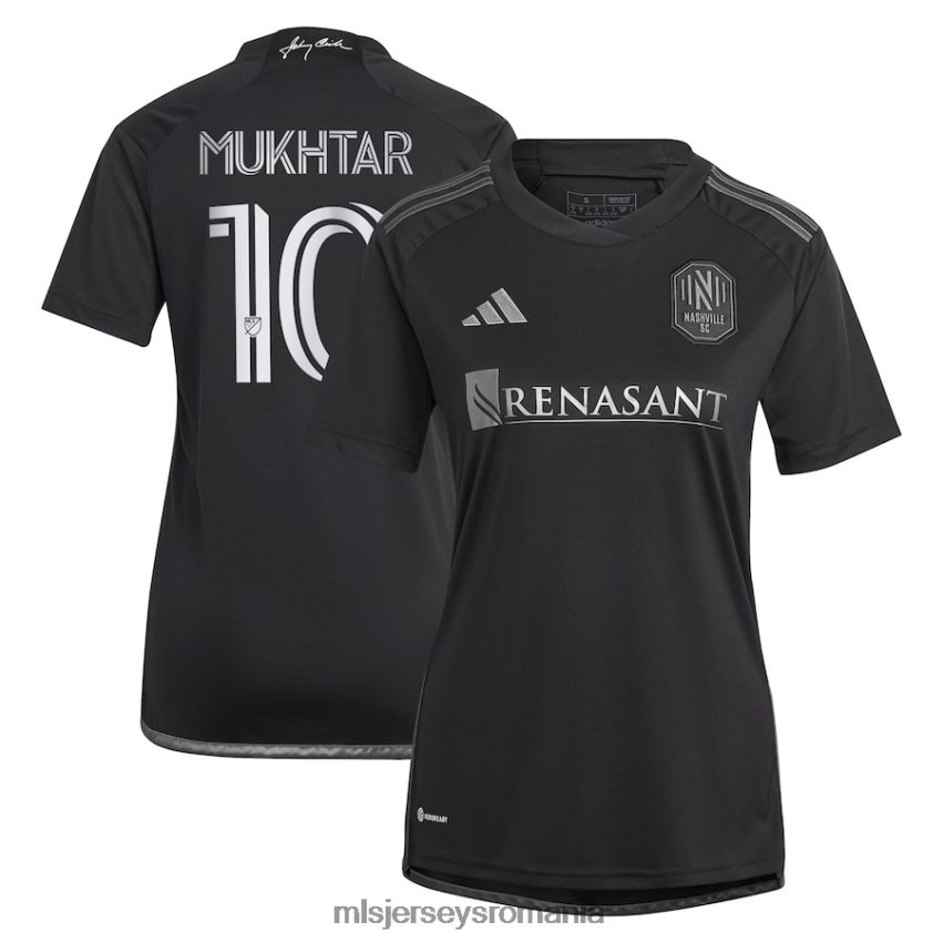 MLS Jerseys tricoufemei nashville sc hany mukhtar adidas negru 2023 bărbat în kit negru replica tricou de jucător 6R82NH516