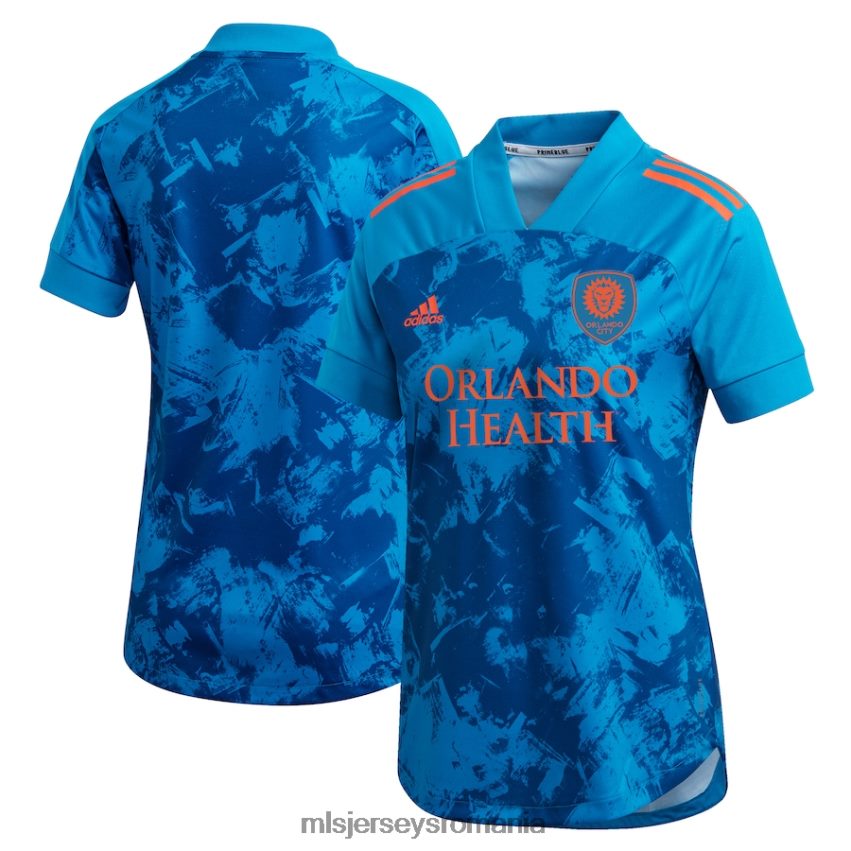 MLS Jerseys tricoufemei tricou replica orlando city sc adidas albastru 2021 primeblue 6R82NH781